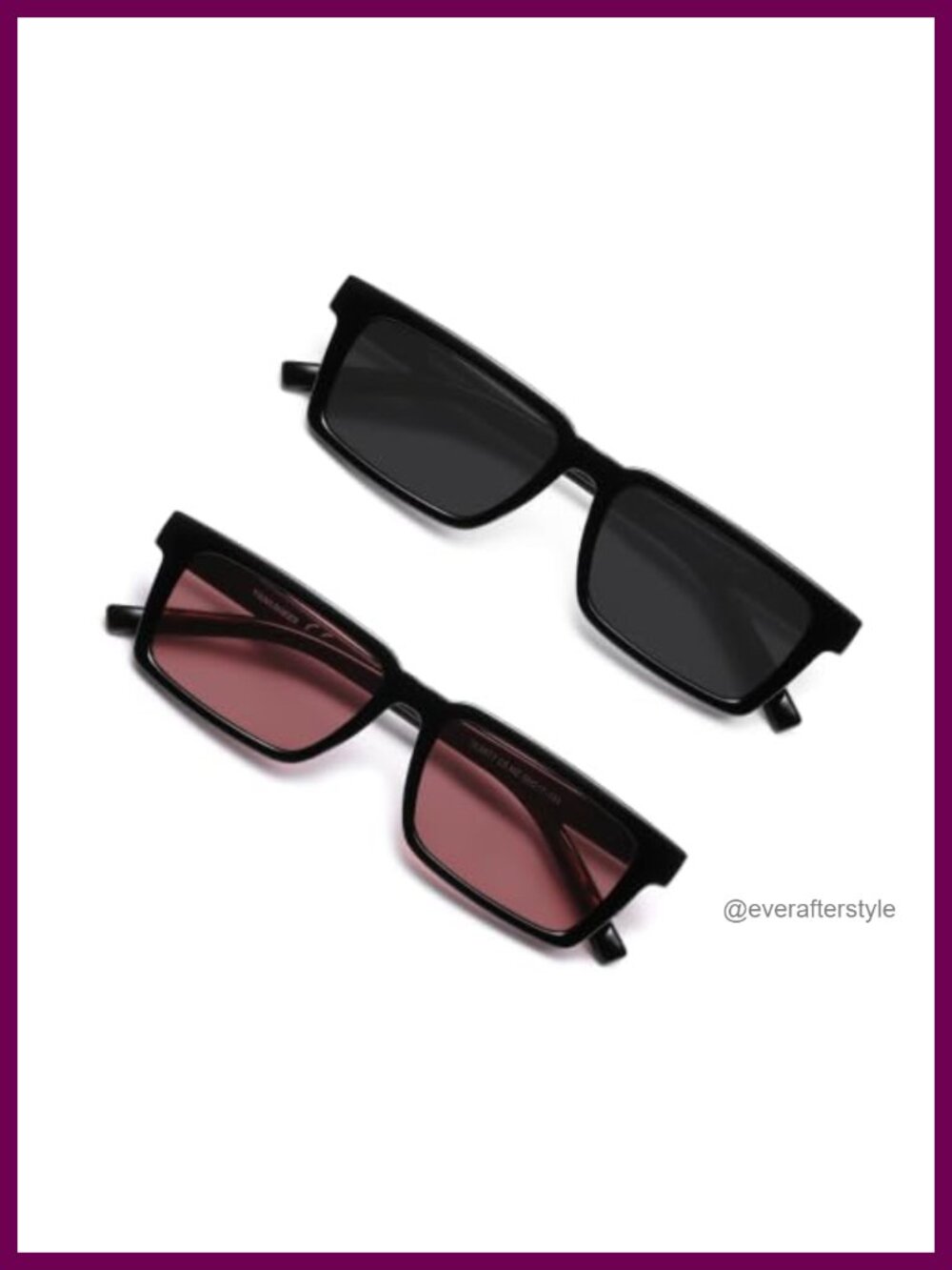 Retro Rectangular Polarized Sunglasses for Men Women Slim 90s Y2K